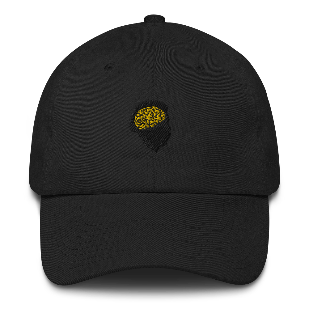 Gold Mind Dad Hat - Black/Gold