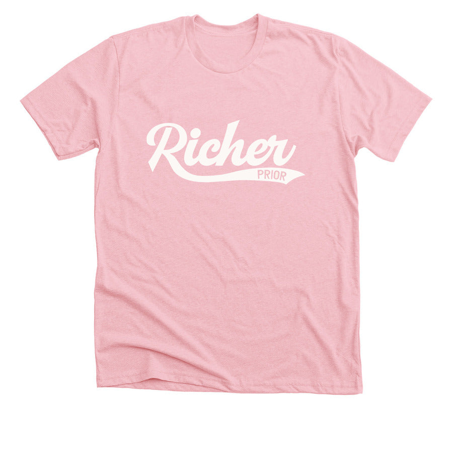 Richer Prior T-Shirt - Pink/White