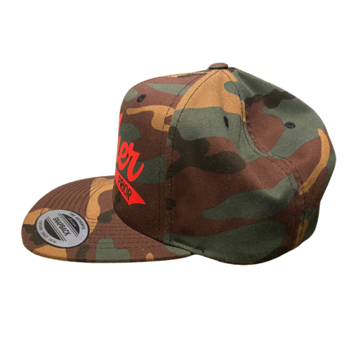 Richer Prior Snap Back Hat - Camo/Rich Red