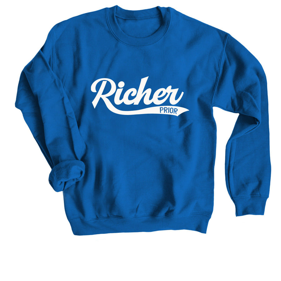 52. Richer Prior Sweatshirt - Royal Blue/White