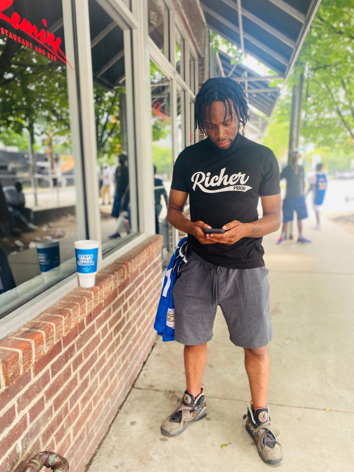 Richer Prior T-Shirt - Black/White