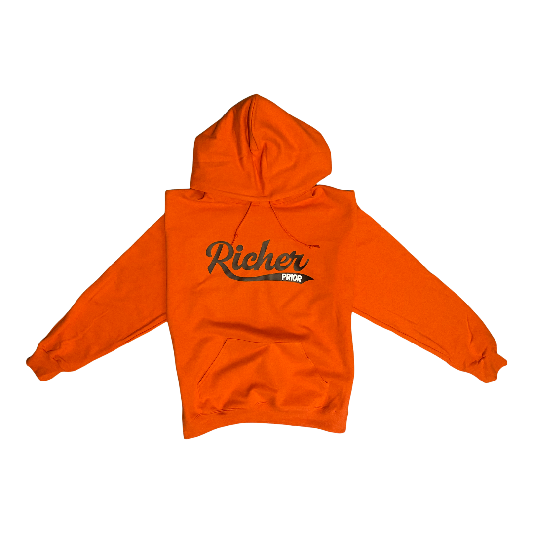 Richer Prior hoodie - Orange/Black/White