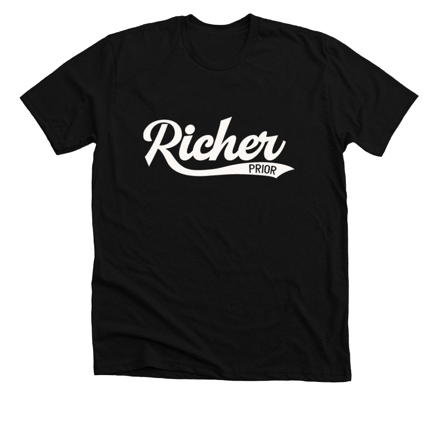 Richer Prior T-Shirt - Black/White