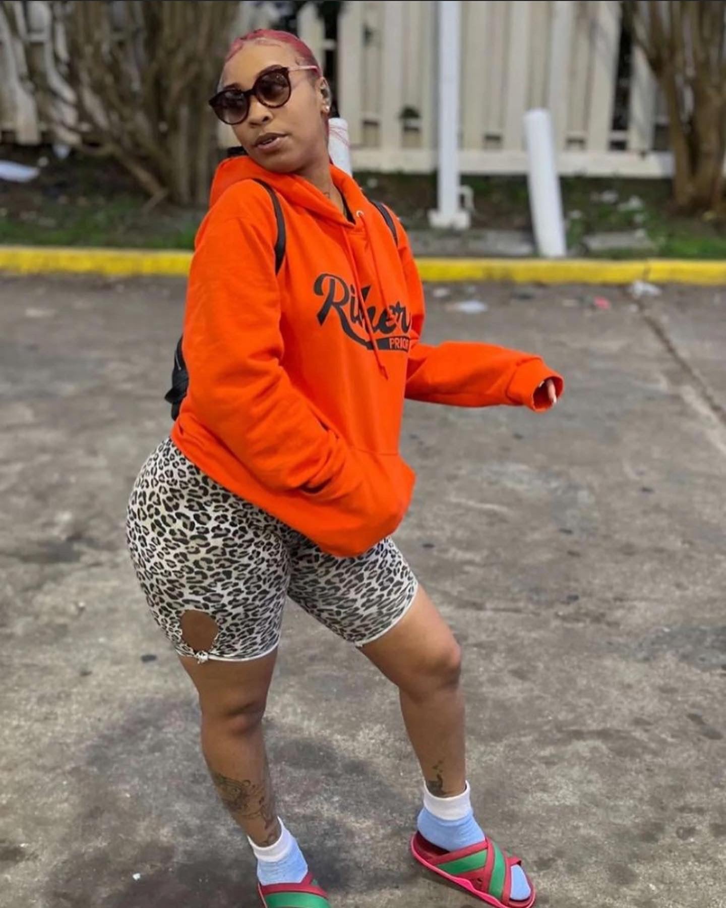 Richer Prior hoodie - Orange/Black/White
