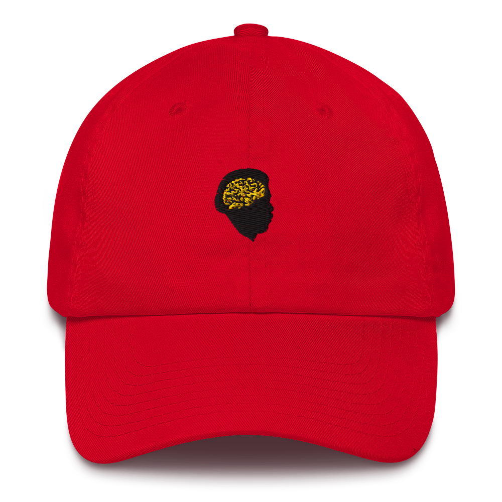 Gold Mind Dad Hat - Red/Black/Gold