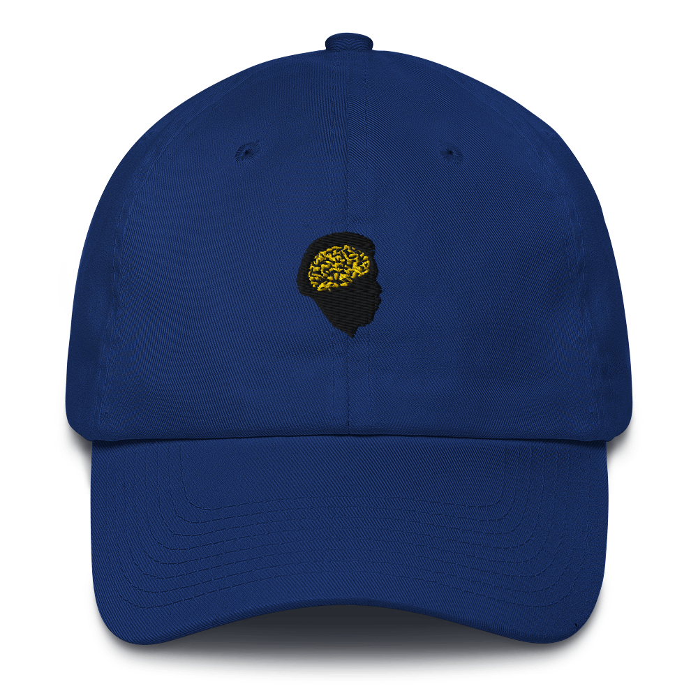 Gold Mind Dad Hat - Royal Blue/Black/Gold