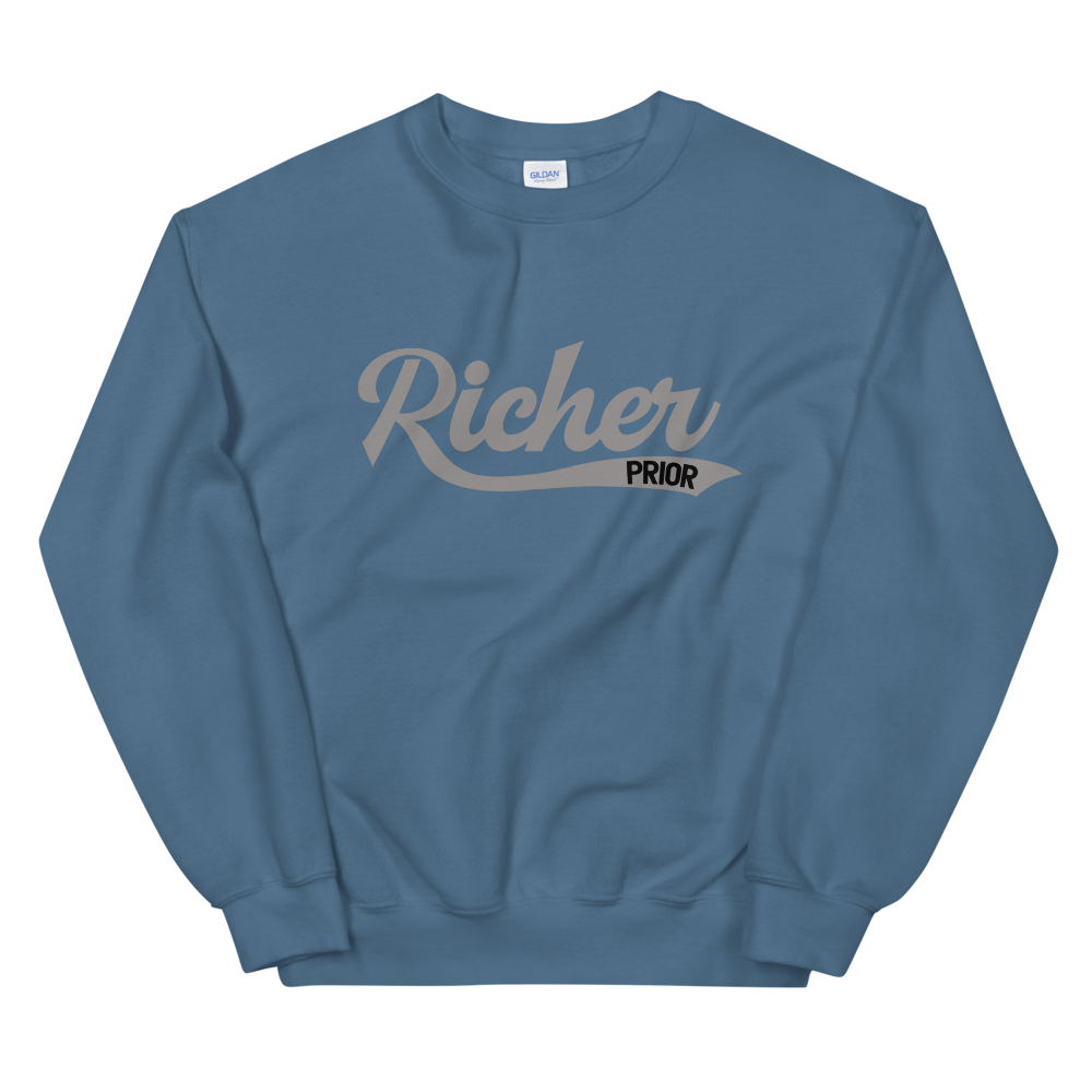 28. Richer Prior Sweatshirt - Indigo Blue/Grey