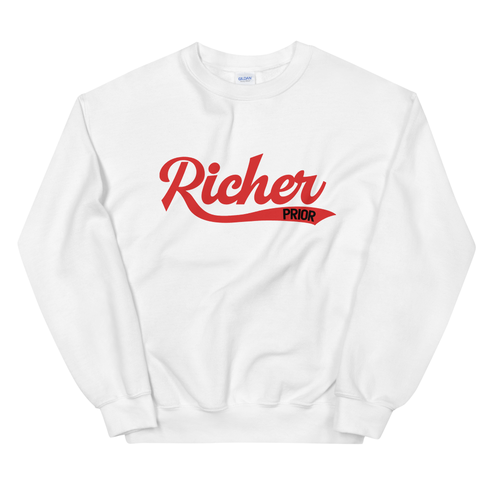 39. Richer Prior Sweatshirt - White/Red