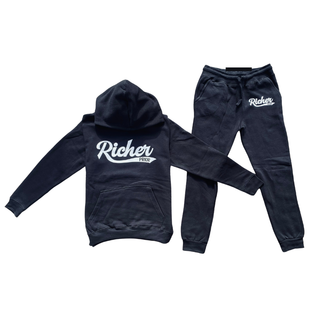 Billions Black/Wealth White Richer Prior Sweatsuit