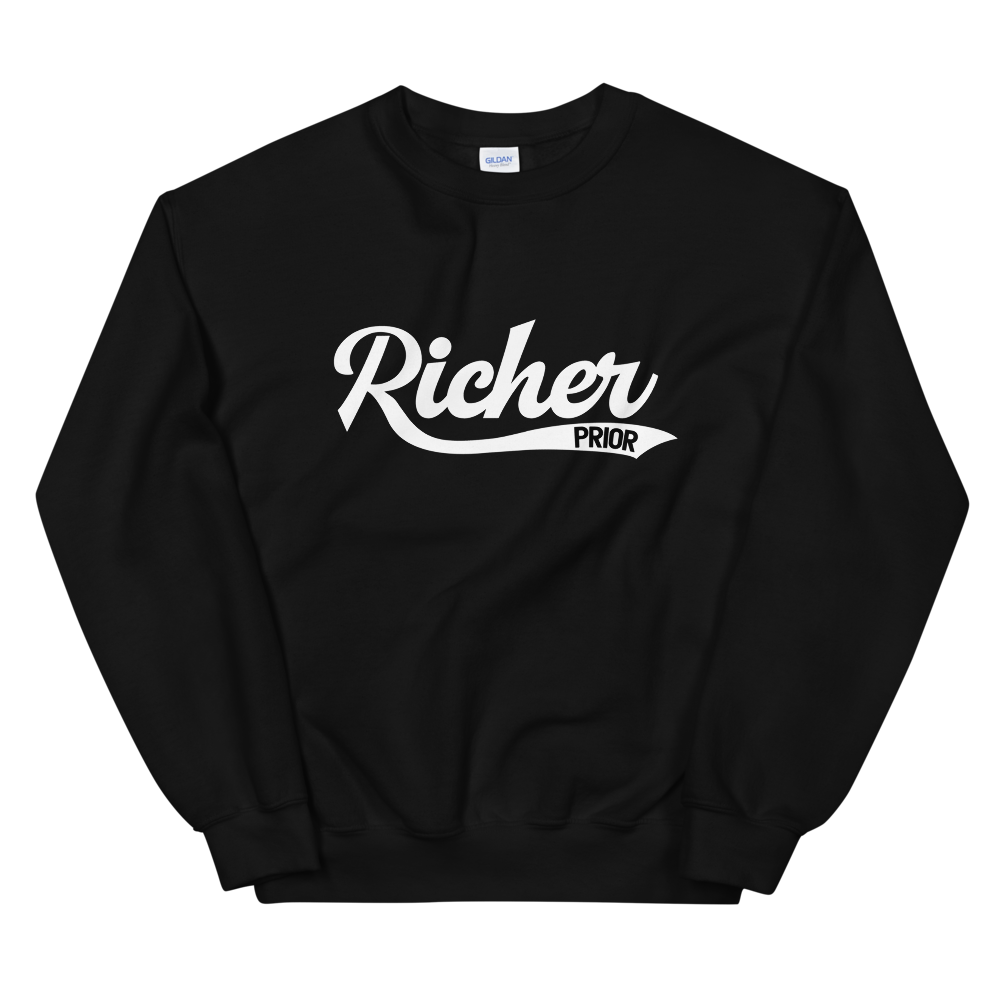 40. Richer Prior Sweatshirt - Black/White
