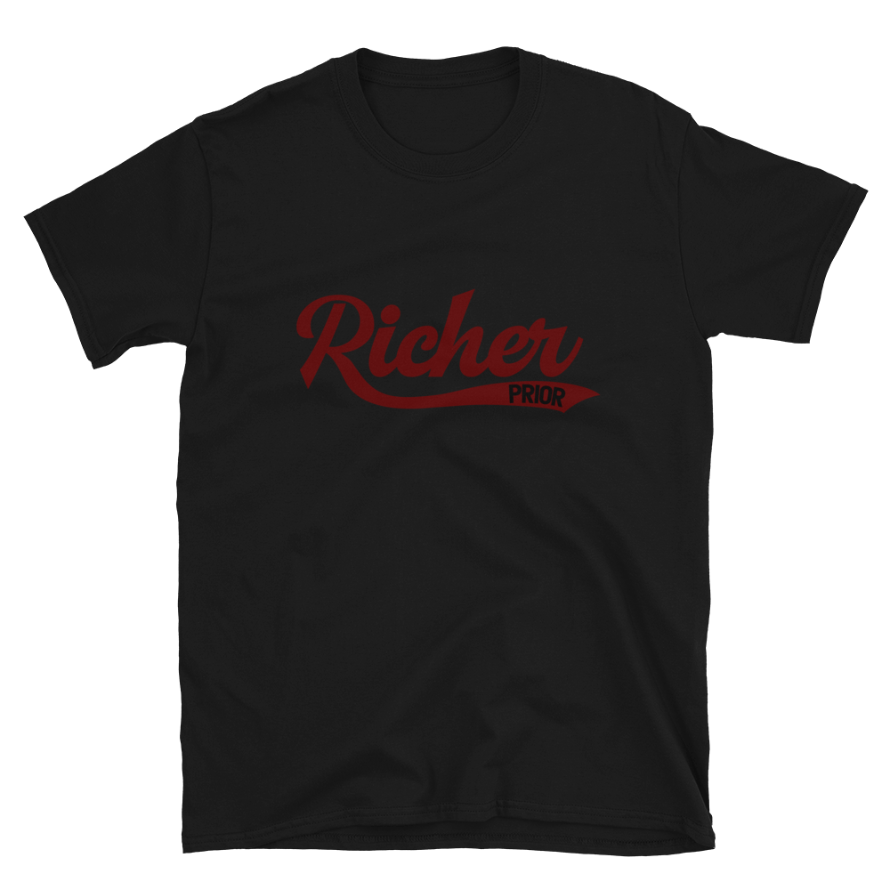 Richer Prior Central T-Shirt - Black/Maroon