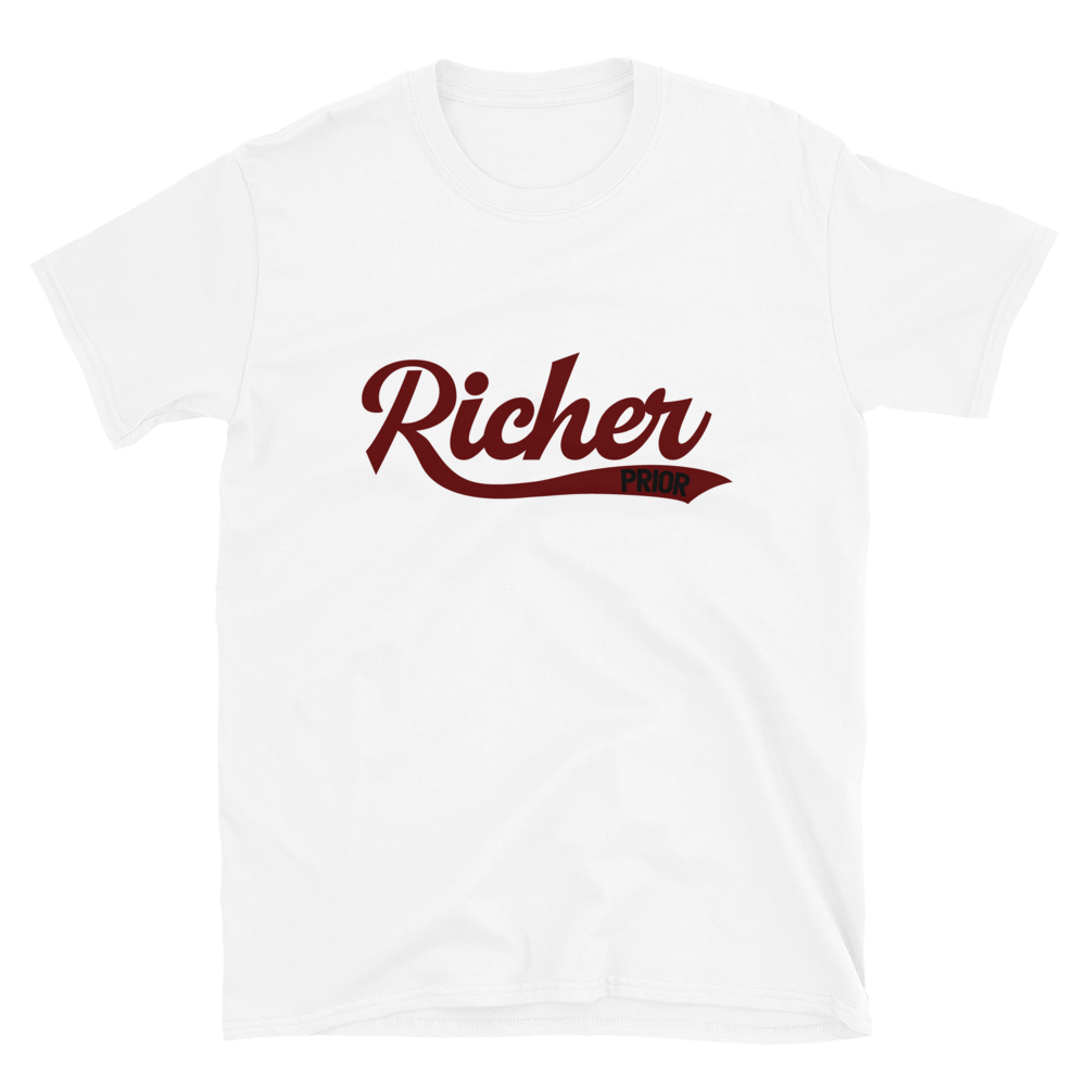 Richer Prior Central T-Shirt - White/Maroon/Black