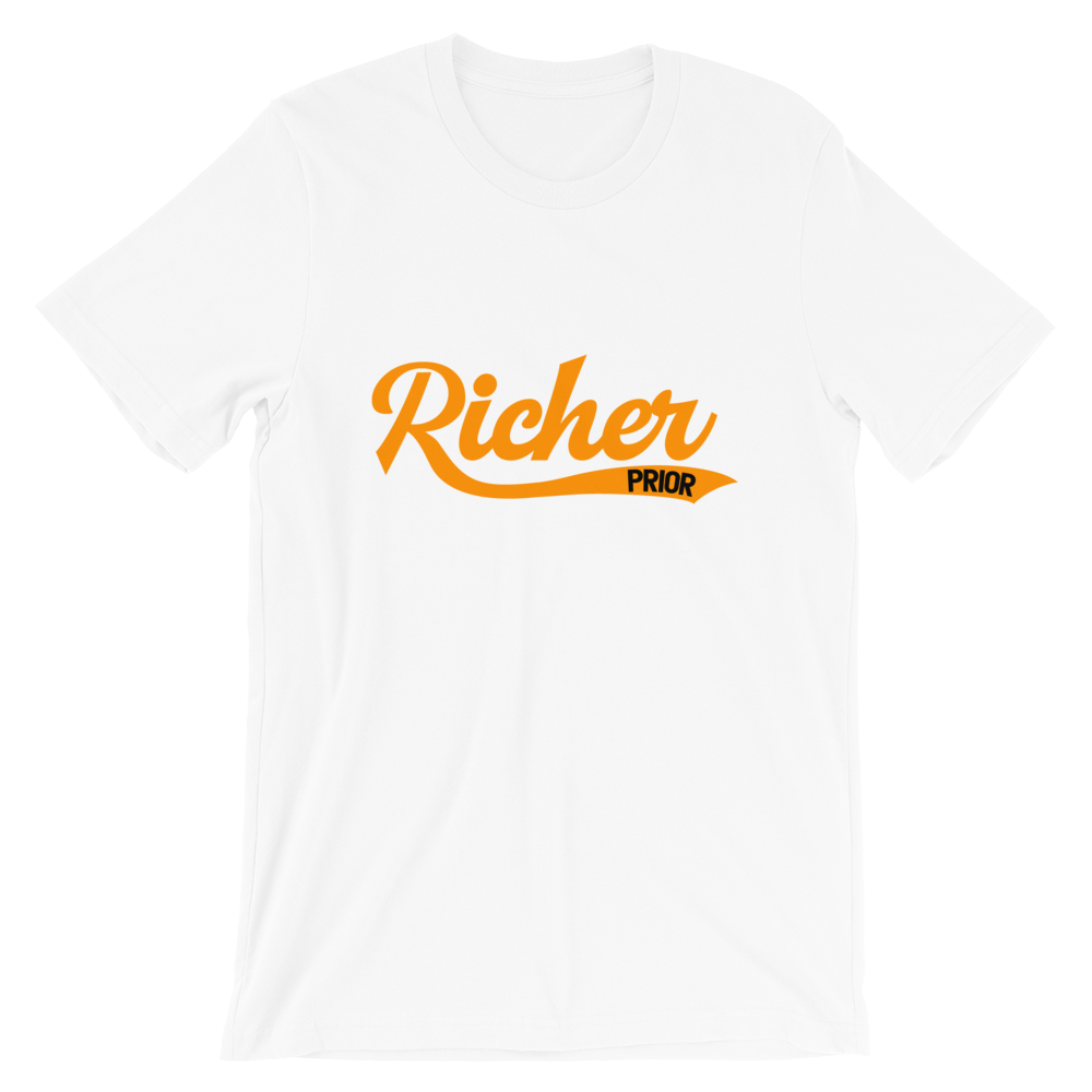Richer Prior Manual T-Shirt - White/Orange/Black
