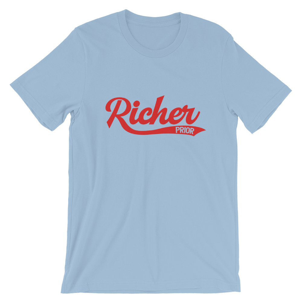 Richer Prior T-Shirt - Light Blue/Red