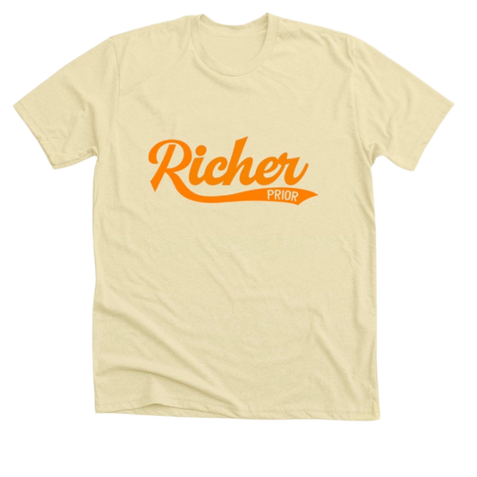 Richer Prior T-Shirt - Creme/Orange