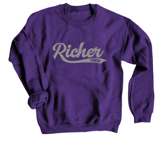 55. Richer Prior Sweatshirt - Purple/Grey