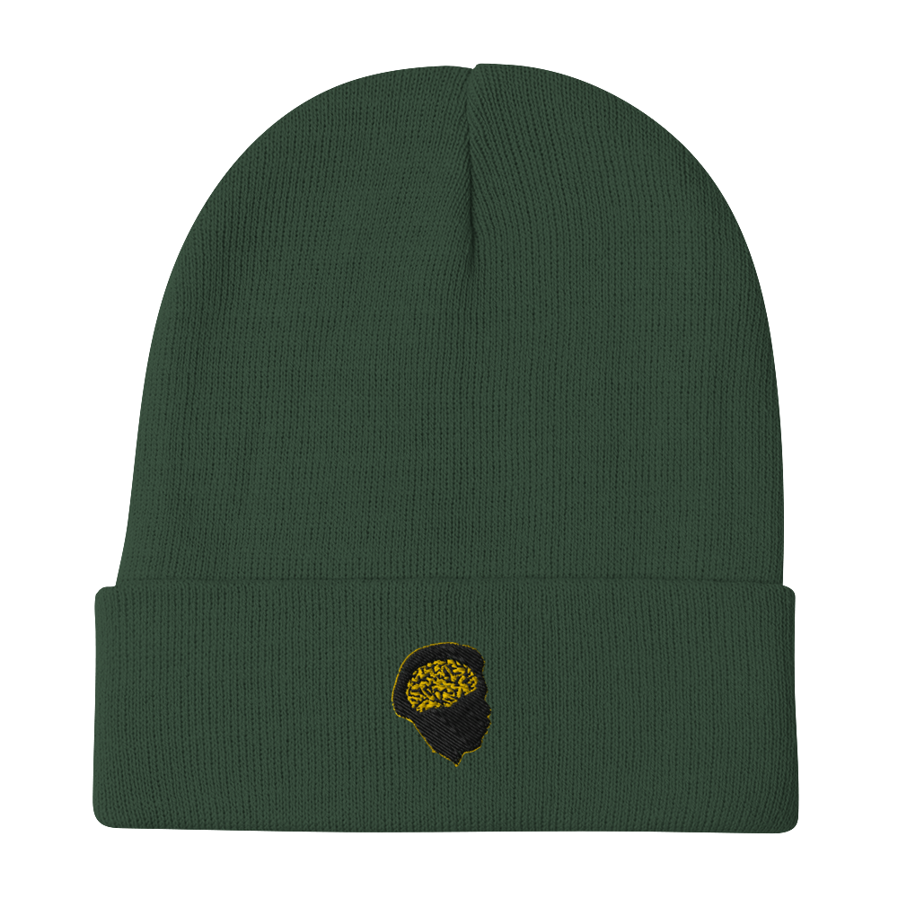 Gold Mind Beanie - Dark Green
