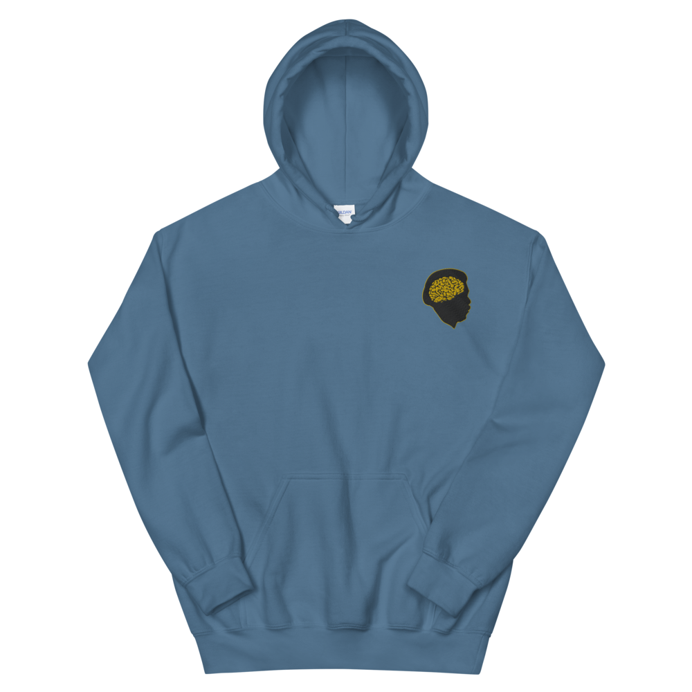 Gold Mind Hoodie - Indigo Blue/Black/Gold