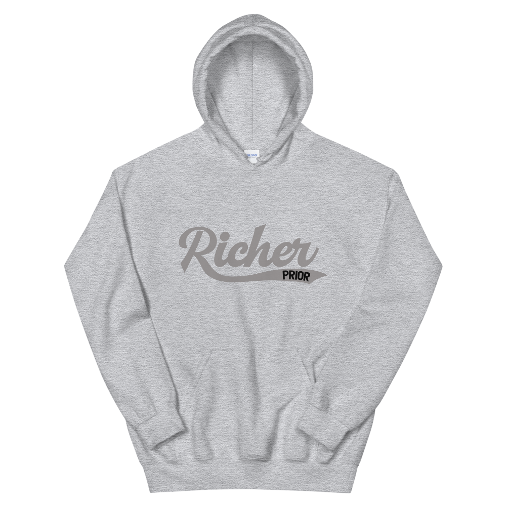 7. Richer Prior Hoodie - Heather Grey/Grey/Black