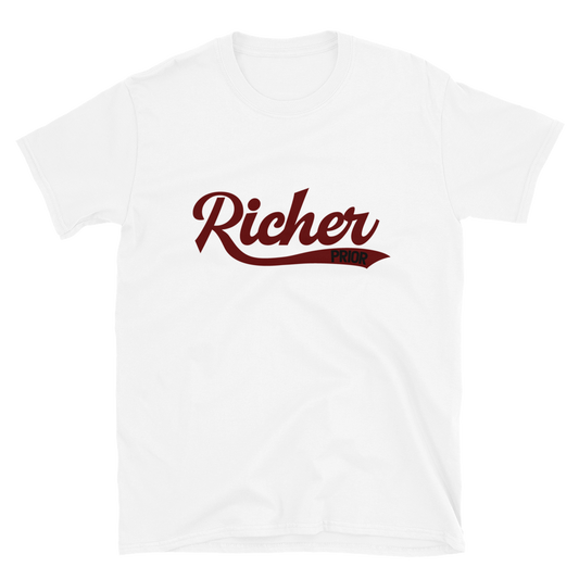 Richer Prior Central T-Shirt - White/Maroon/Black
