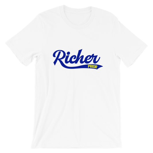 Richer Prior Woodruff T-Shirt - White/Royal/Yellow