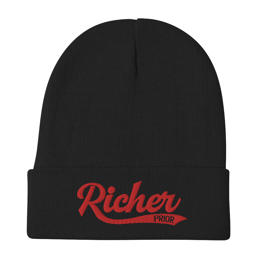 49. Richer Prior Beanie - Black/Red